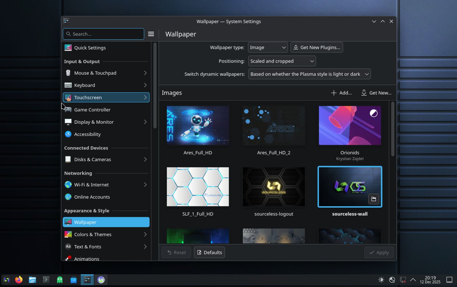 SourceLess OS interface preview